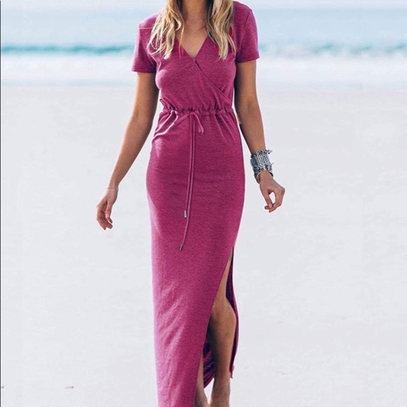 Delilah Wear Dresses & Skirts - Pink Maxi Dress w pockets